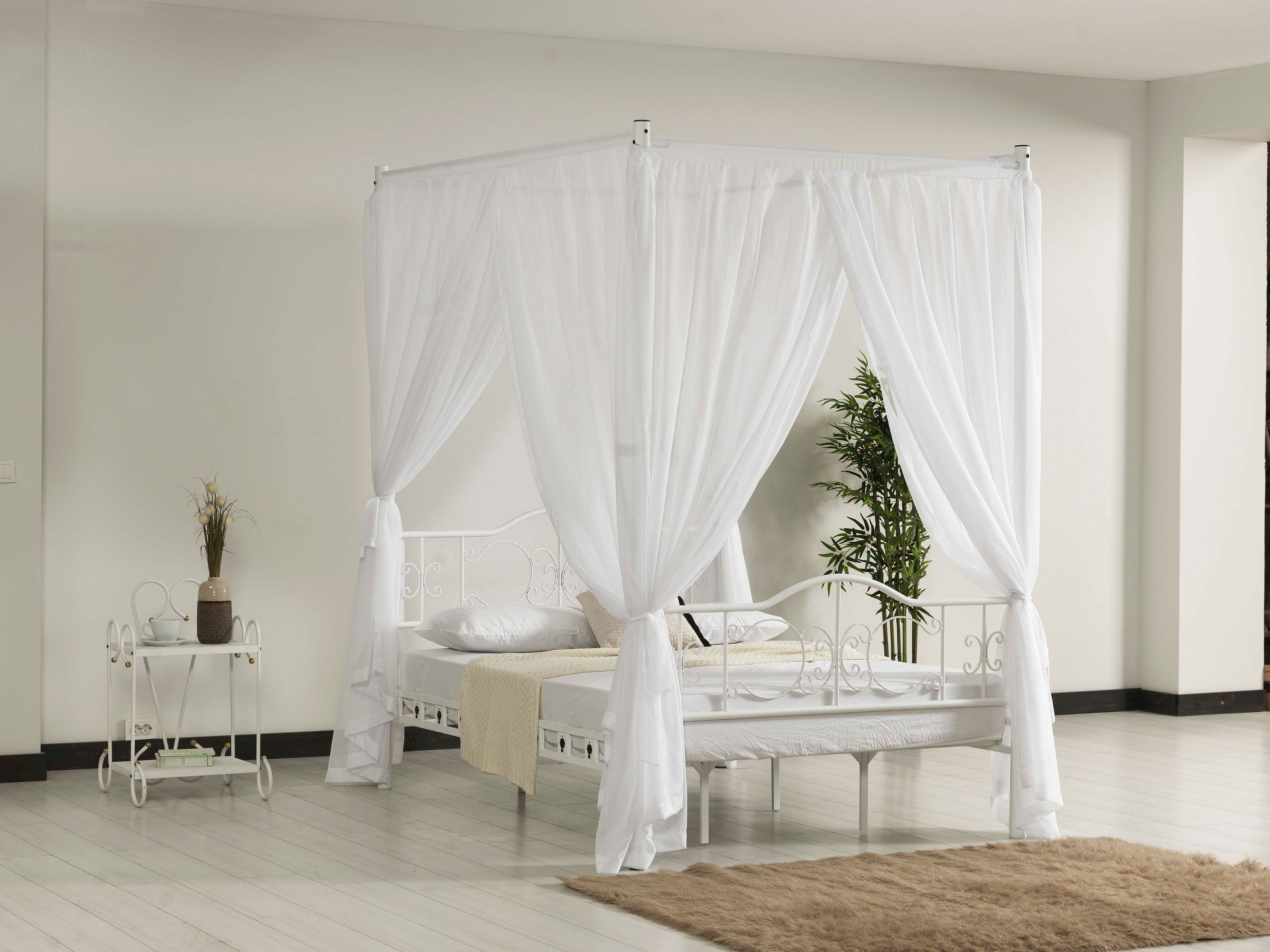 Perra Cibinlikli Ferforje Metal Karyola(Kargo Hediye)